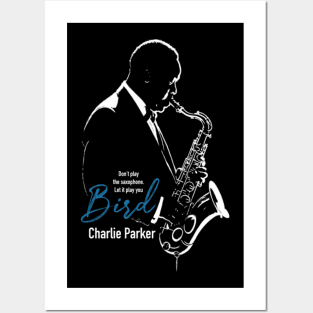 Charlie Parker Silhouette Posters and Art